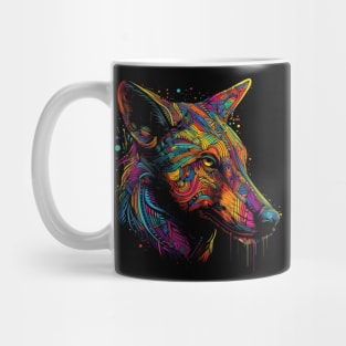 Unleash Your Spirit with our Vibrant Wolf Design Mug